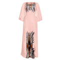 European and american cross-border e-commerce: , ,  - faux two-piece maxi dress, african plus size printed dress
