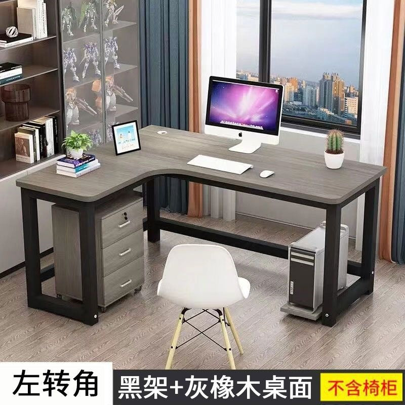 Minimalist modern corner computer desk, l-shaped study table for home, simple bedroom desk, corner desk for study room