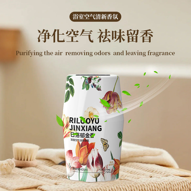 Hotel aromatherapy car home dual-purpose bathroom fragrance large capacity restroom toilet odor eliminator air freshener