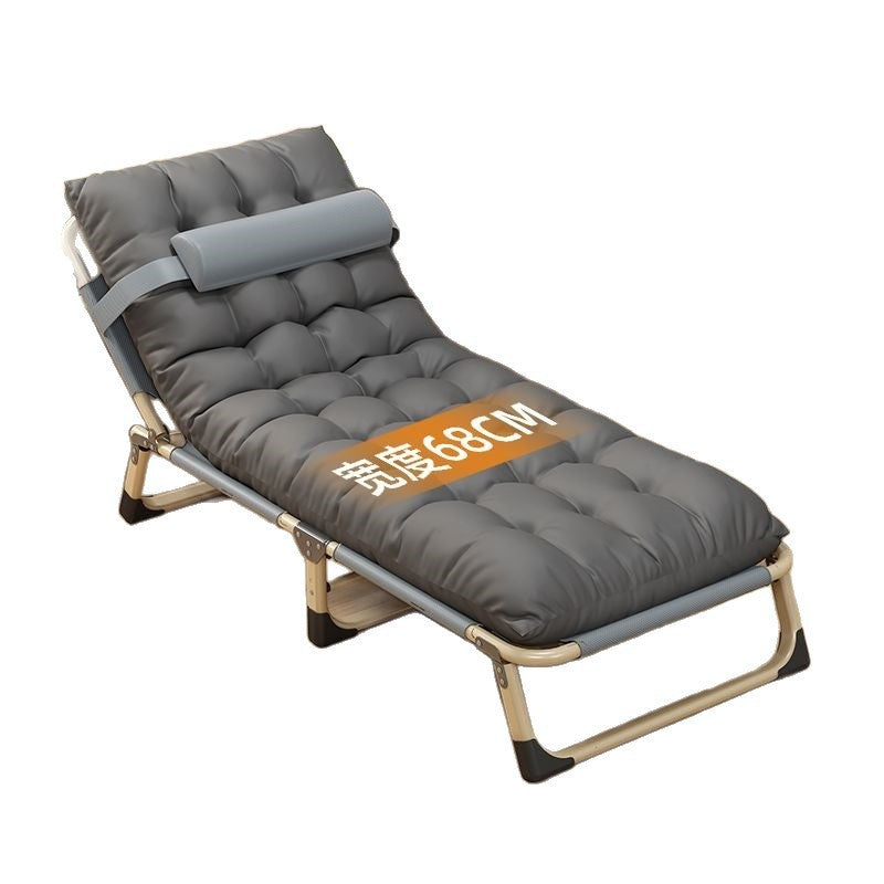 Lunch break foldable bed office single lunch break lounge chair adult for home foldable outdoor portable hospital camp bed