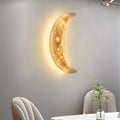 Modern minimalist moon wall lamp - creative ambient lighting for dining room, living room, bedroom, hallway, entryway, wall art decoration, and stairway