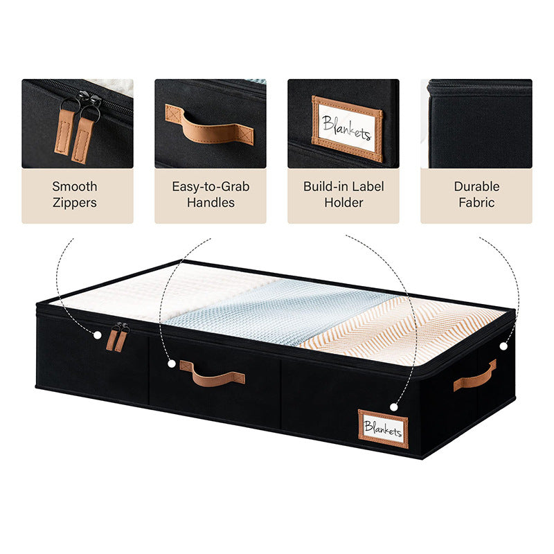 Bedside storage box Flat and short finishing box Foldable clothes quilt drawer dormitory storage toy storage