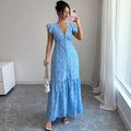 European and american cross-border women's eyelet embroidery dress - summer  - ideal for independent e-commerce stores and