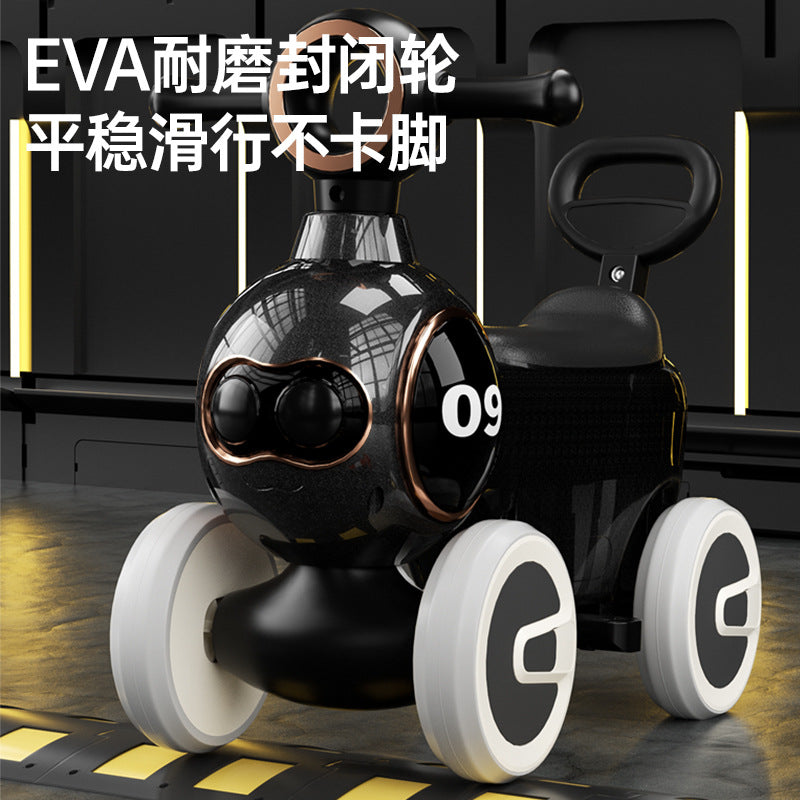 New children's scooter, music and light baby can take  1-4 years old four-wheeled boys and girls scooter