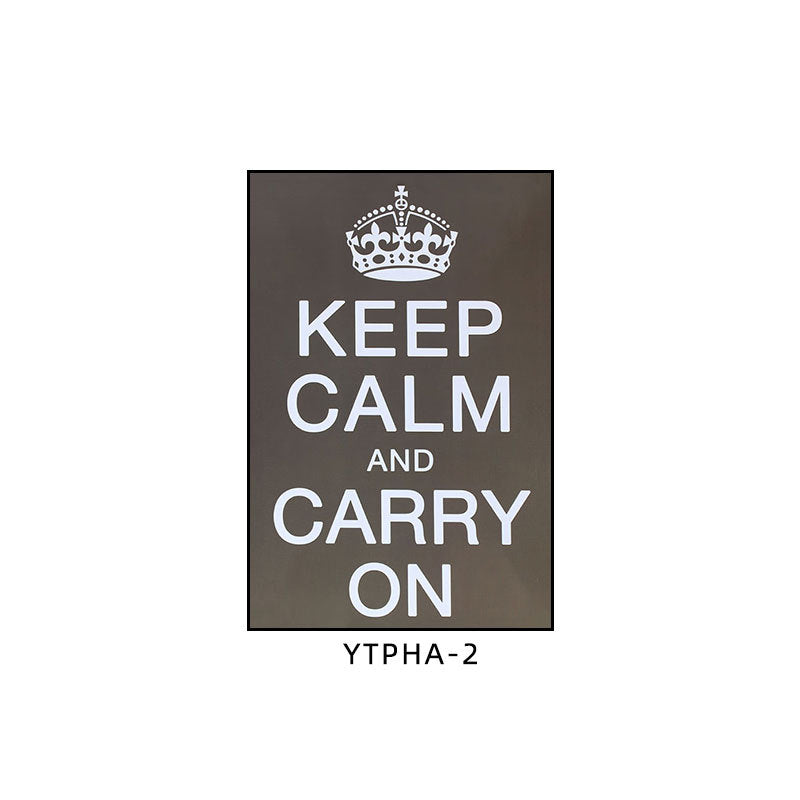 Bar decoration painting American retro cafe hanging painting Qingba KTV box Route 66 old iron mural