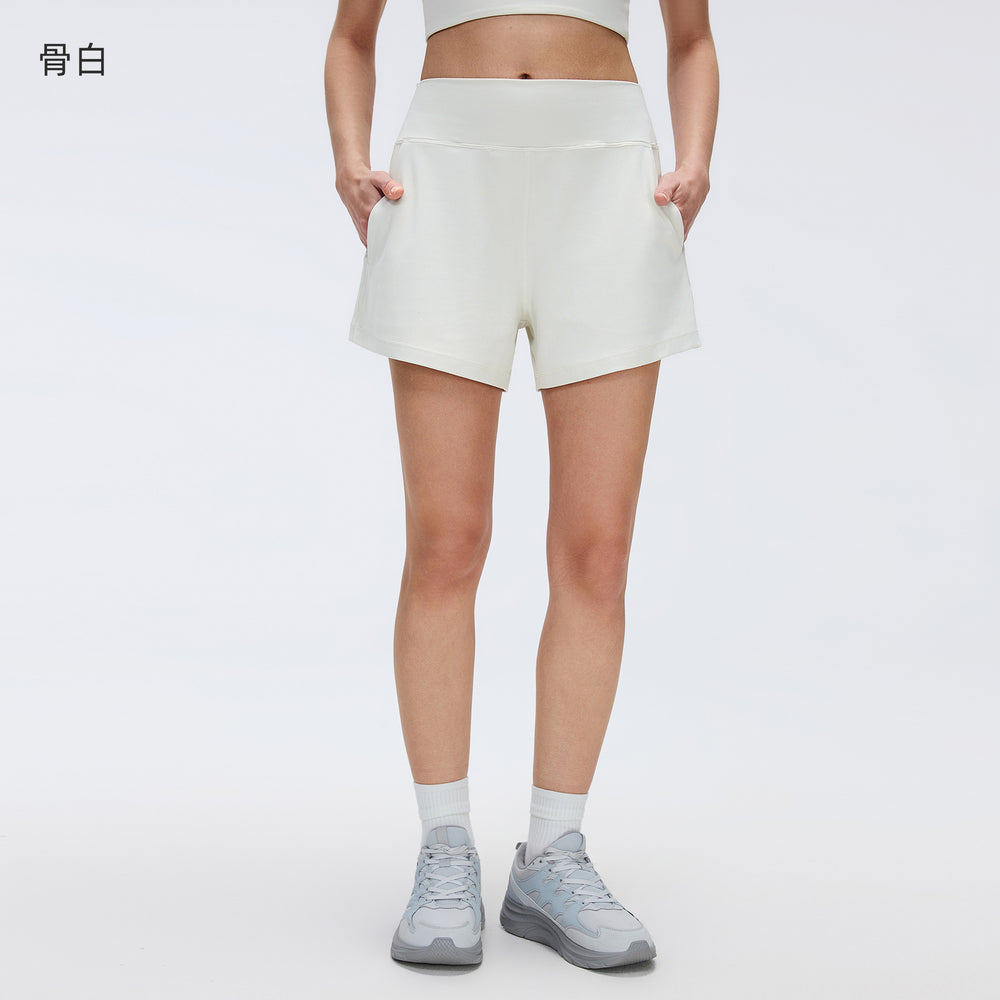 Women's high-waisted yoga shorts - summer fitness shorts, loose fit, slimming, casual, breathable, running & workout pants - d26076