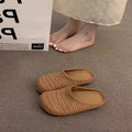 Bohemian style birkenstock-style open-toe mules - women's summer 2026 new collection - slip-on woven sandals