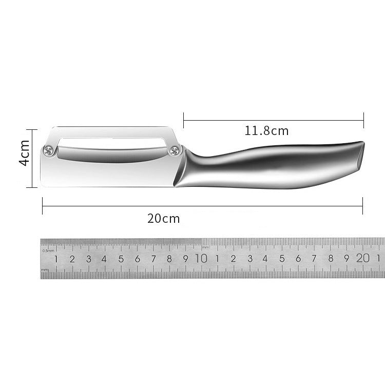 Stainless steel sugar cane peeling knife, kitchen special peeling knife, commercial thickeneded pumpkin and lettuce peeling knife, shaving