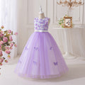 girls' formal dresses runway model evening gowns kids sleeveless long dresses princess dresses wedding dresses tutu skirts
