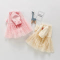 Infant spring & fall outfit full month baby girl one-piece haki western style princess autum hundred days baby outing crawling clothes trendy