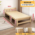 Solid wood children's patchwork bed folding bed nap bed office construction site sleeping simple small bed for home adult single bed