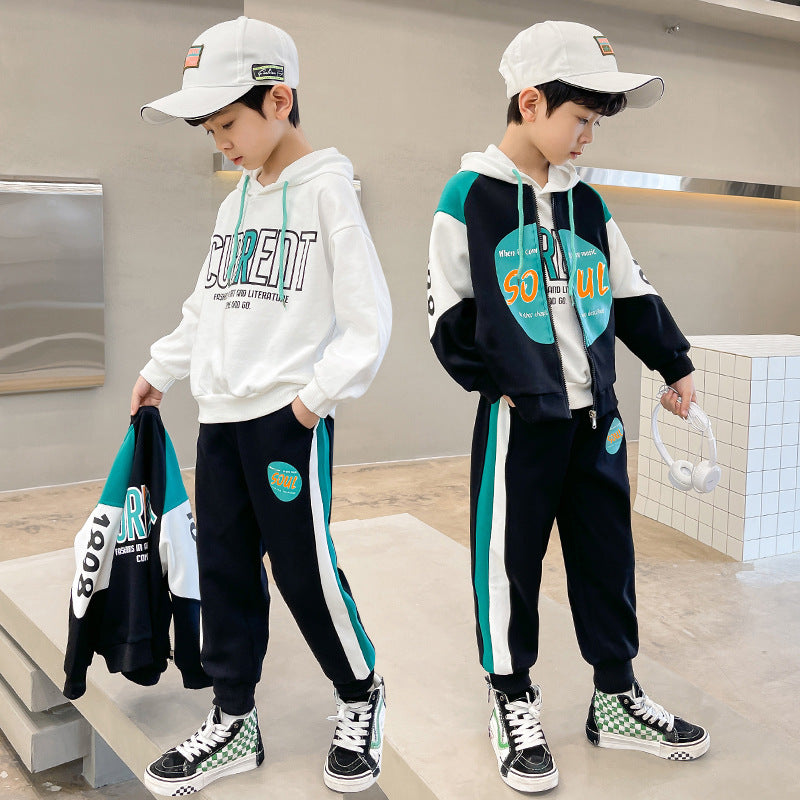 Boys' spring outfit set - new  collection - trendy, stylish, and cool kids' clothing - street style fashionable boy's hoodie