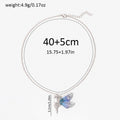 2024 autumn new arrival: cross-border e-commerce jewelry - diamond-studded dancing girl pendant, trendy & unique butterfly wing necklace