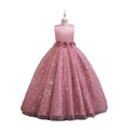 European and american style little princess cross-border children's dress, high-end tulle skirt, girls' wedding dress, banquet princess dress, piano recital evening gown