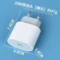 Pd20w european standard charger, compatible with apple 15/16 pro phones. iphone 13 fast charging adapter, suitable for cross-border e-commerce