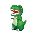 Popular large electric remote control inflatable dinosaur kids automatic inflatable music walking tyrannosaurus rex toy artificial