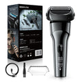 Reciprocating floating head electric shaver - usb quick charge, digital display, full body washable, men's razor - cross-border e-commerce