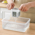 Scallion storage box for home onion ginger garlic crisper wholesale kitchen refrigerator fruit food crisper drain box