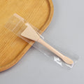 Beauty mask tool set with spatula, plastic silicone brush, dual-ended applicator, soft-tipped mask brush, individually packaged