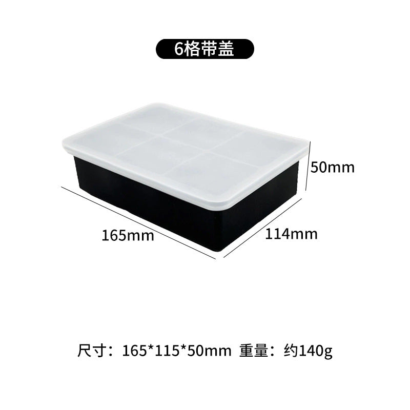 Freeze ice cube mold with lid silicone ice grids ice making film skull square ice maker cocktail ice ball film