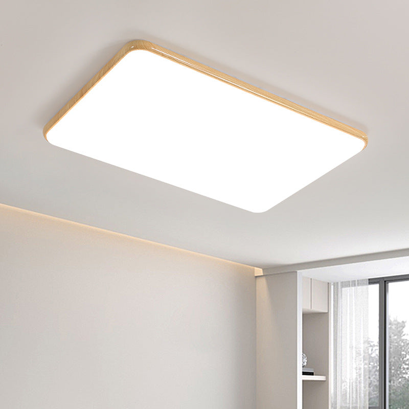 Log wind living room light full spectrum eye protection bedroom light new minimalist ultra-thin ceiling light package Zhongshan lighting