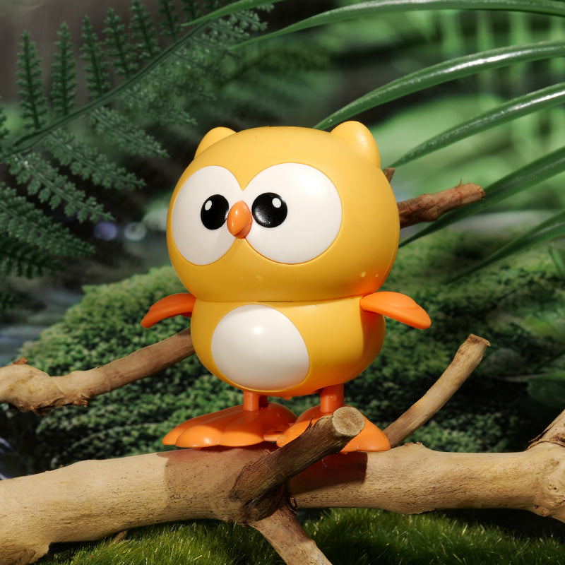 Wind-up toy baby owl - wind it up and watch it hop and run! perfect for toddlers and kids aged 1-2, boys and girls