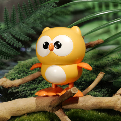 Wind-up toy baby owl - wind it up and watch it hop and run! perfect for toddlers and kids aged 1-2, boys and girls