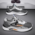 Men's spring new leather waterproof sneakers - trendy, versatile, casual dad shoes with soft, non-slip soles for running