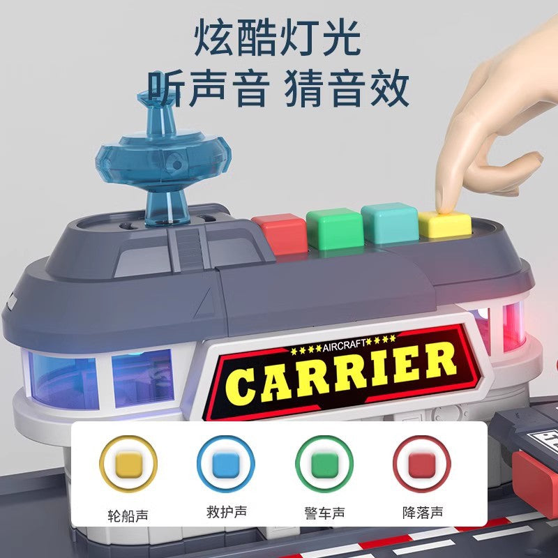 Aircraft carrier model - realistic assembly kit - military ship, boat, car - educational toy - gift for boys ages 3-6