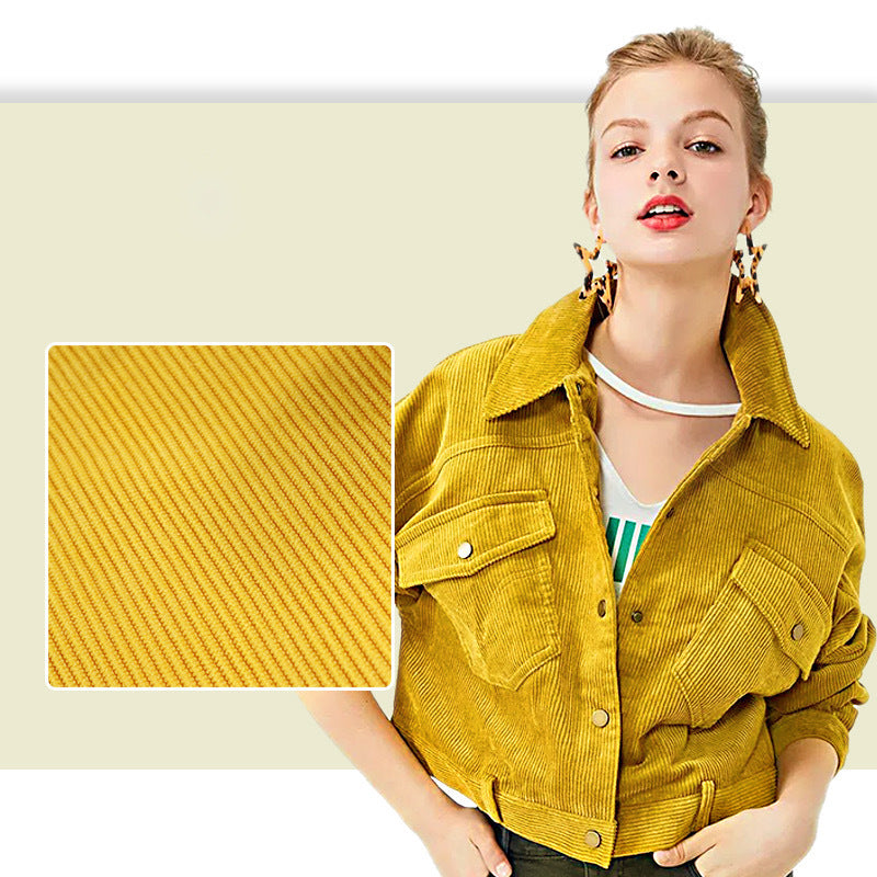 Elastic 11-pit corduroy fabric, all-polyester 11-strip corduroy fabric, sofa throw pillow, clothing, luggage, flannel