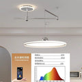 Restaurant chandelier rocker arm new arrivalcasual modern full spectrum removable movable flying saucer dining table eye protection lamp dining chandelier