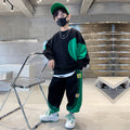 Boys' fall outfit set: new  autumn/spring collection - stylish sportswear for older boys, featuring a trendy and handsome sweatshirt