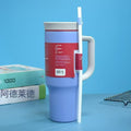 New owala handle ice cup 40oz large capacity car cup 304 stainless steel straw thermos cup