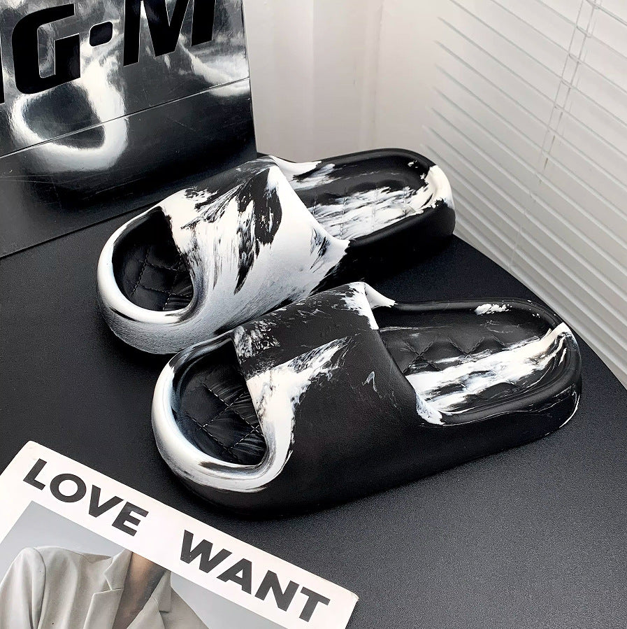 Best sellingeva high-looking, anti-slip, anti-odor home slippers for men and women, summerfor homecouple soft bottom one word