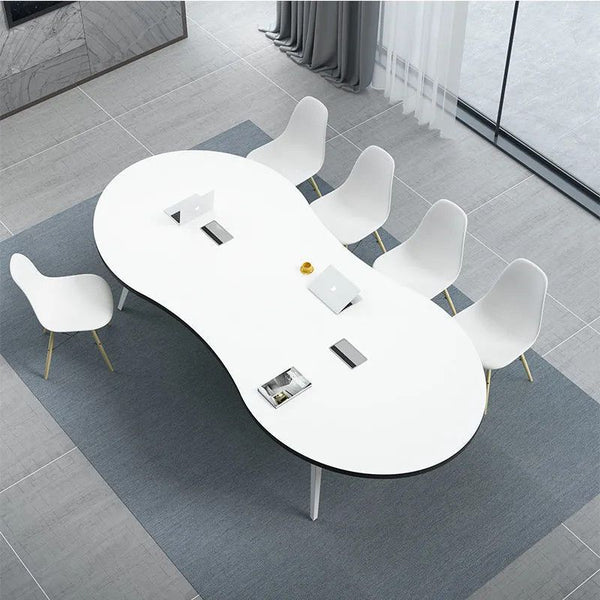 Conference table Long table Simple modern training table Negotiation table and chair combination Small fashion creative 8-shaped desk