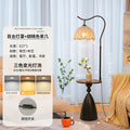 Cream style storage rack all-in-one floor lamp living room sofa next to a few ornaments atmosphere lamp bedroom bedside counter lamp