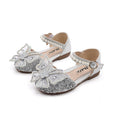 Kids' closed-toe princess sandals:  new girls' fashion bowknot princess shoes for students' performances and dance
