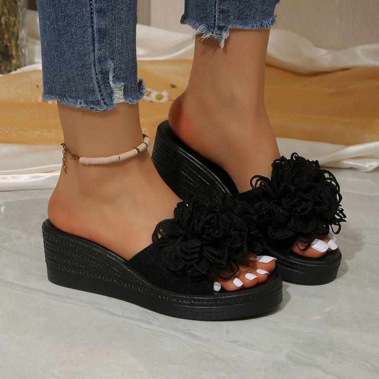 summer new arrival: plus-size platform slides for women (sizes 35-43). wholesale available. dropshipping to  and