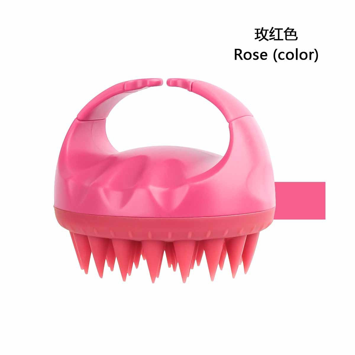 Color Silicone Shampoo Brush Massage Brush Shampoo Artifact Head Massage Comb Hair Grabber Household Silicone Shampoo Brush