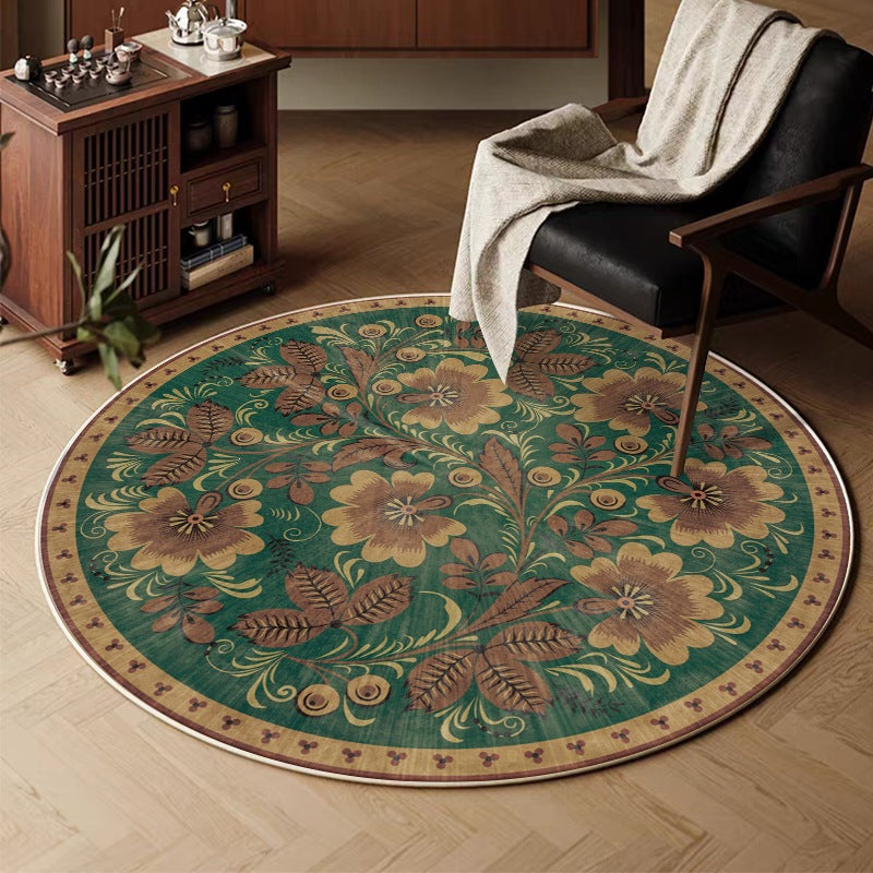 retro round for home living room sofa coffee table carpet imitation cashmere hanging basket foot mat persian bedroom bedside blanket