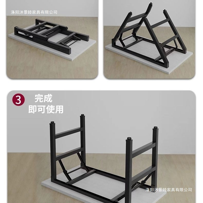 Foldable computer desk desktop desk casual modern home office table bedroom simple study table writing desk