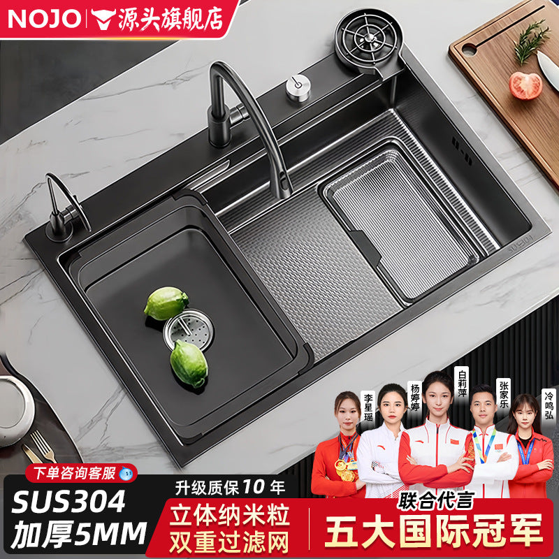 New arrival slag sink large single slot thickenedsus304 stainless steel for home kitchen sink wash basin hand wash dish sink