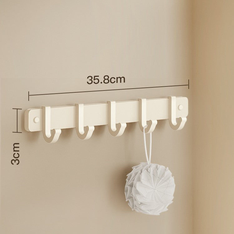 Cream style towel rack, punch-free bathroom towel rack, bathroom pendant five-piece set, bathroom toilet