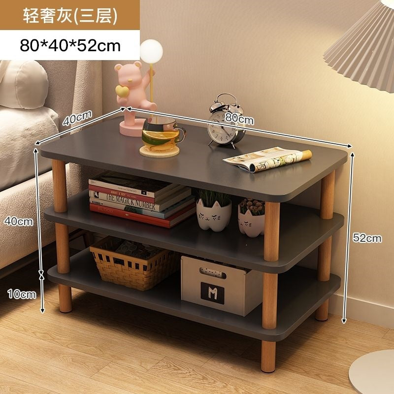 Bedside table bedside small table casual rental house small square table sofa side table bedroom simple for home storage rack