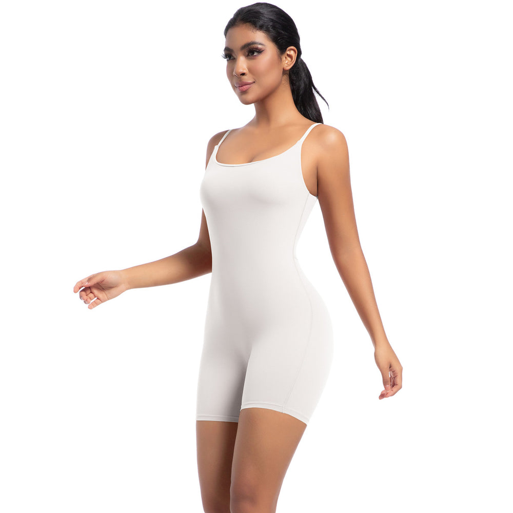 European and american nude feel yoga tank top bodysuit - high-intensity training, dance, and fitness leotard