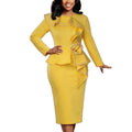 Autumlong sleevespatchworkpure color one-step skirt stereo flower rufflesilm hip-hugging work clothingdress dress