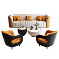 Nordic apartment hotel office negotiation sofa reception rest area sofa coffee table combination reception booth