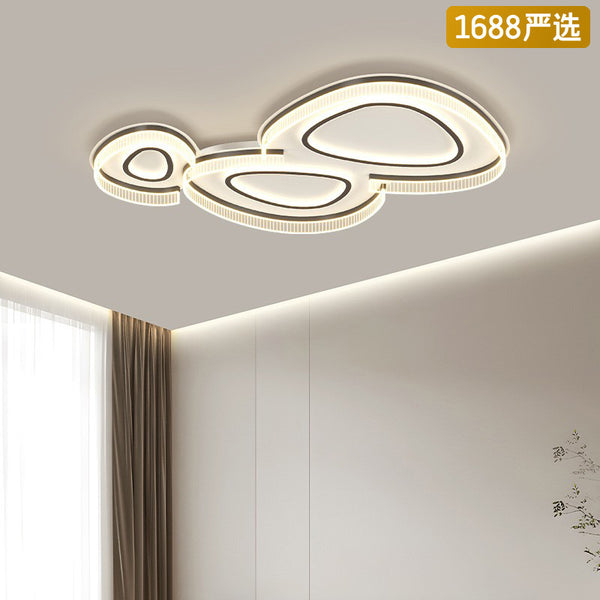 [Strict selection] Ceiling lamp modern simple atmosphere creative pebble full spectrum lamp whole house package combination