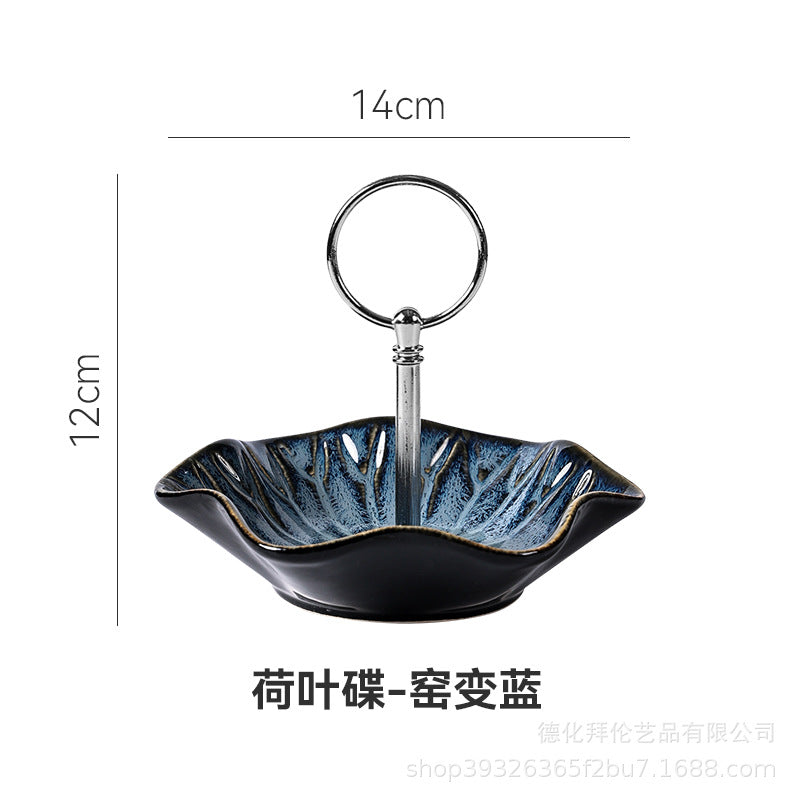 Ceramic jewelry dish - instagrammable european style, exquisite high-end trinket organizer, creative desktop display