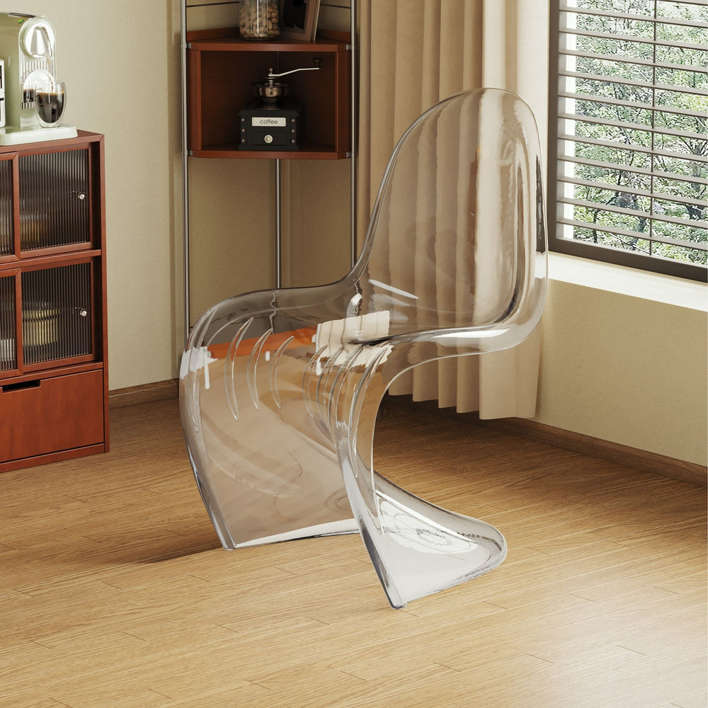 Simple modern for homethickened dining chair scandinavian stackable plastic back chair designer popular makeup chair
